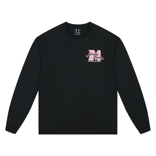 MEDM Basic M Logo Printed Long Sleeve Tee | Face 3 Face