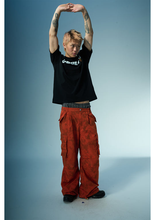 EVILKNIGHT(EK) Mosaic Letter Printed Tee | Face 3 Face