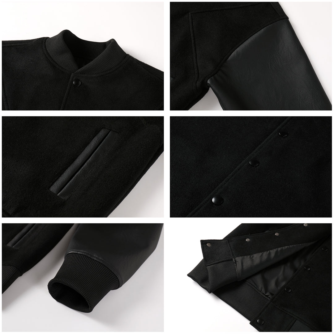 NOVACAM Patchwork Varsity Jacket | Face 3 Face