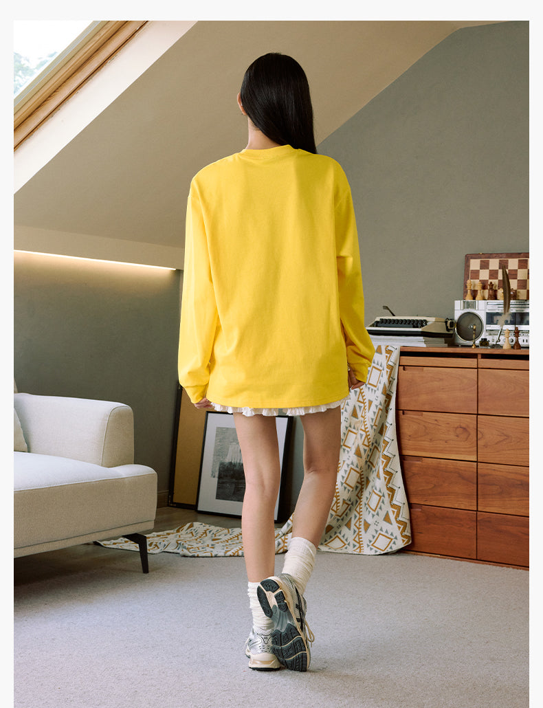 MEDM Arched Logo Handwritten Long Sleeve Tee | Face 3 Face