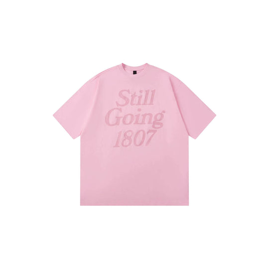 1807 Still Going Glitter Print Short Sleeve Tee | Face 3 Face