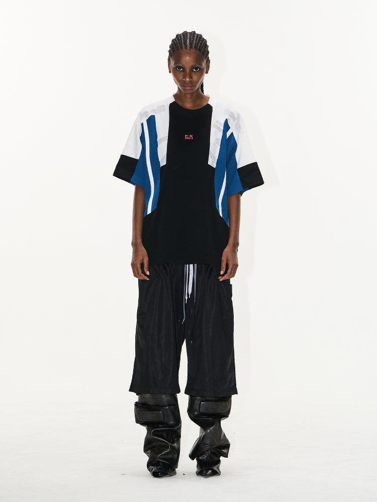 BLIND NO PLAN Multi-Layer Waist Sweat Shorts | Face 3 Face