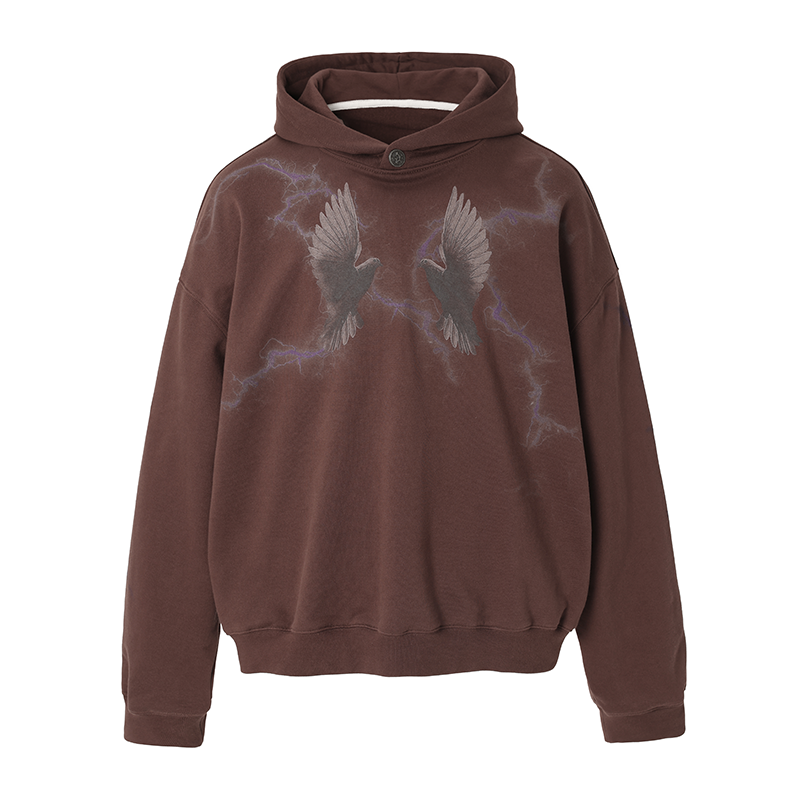 JHYQ Thunder Bird Printed Hoodie