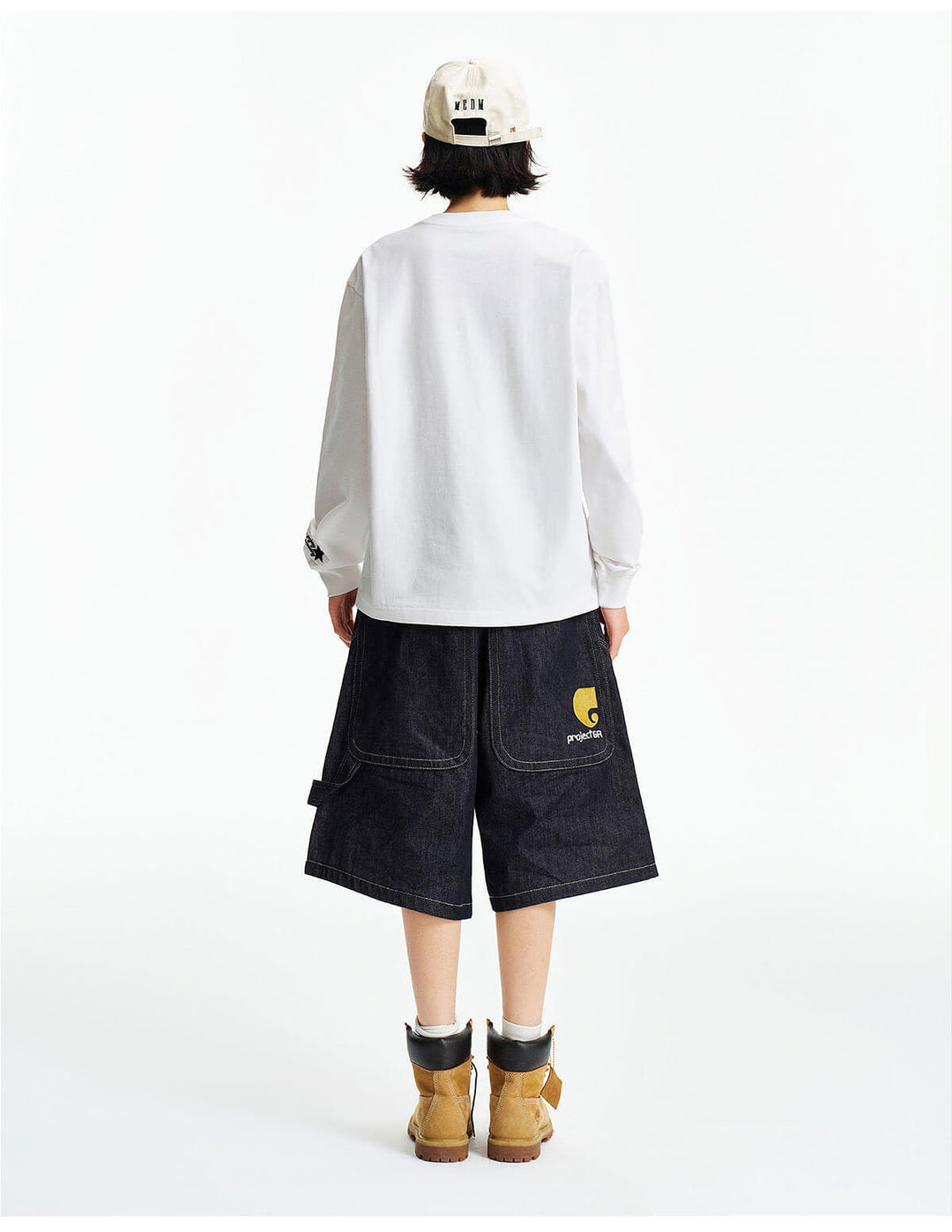 MEDM Leopard Print Logo Patch Long Sleeve Tee | Face 3 Face