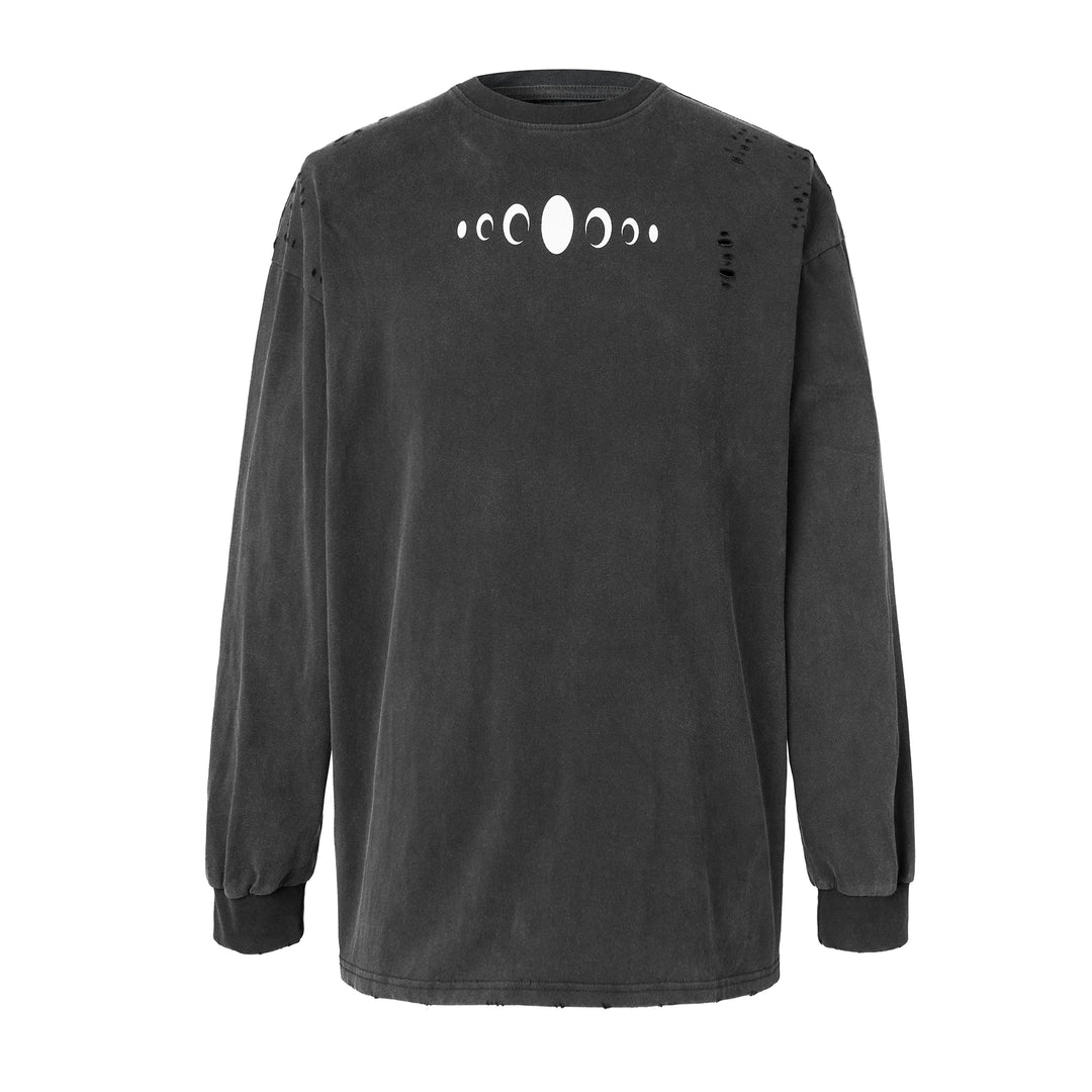 KARMANISTIC Standard Logo Washed Distressed Long Sleeve Tee | Face 3 Face