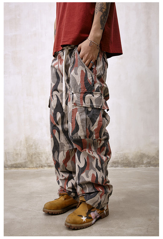 Remedy Flame Camouflage Work Cargo Pants | Face 3 Face