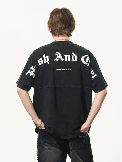 Harsh and Cruel Gothic Logo Washed Tee