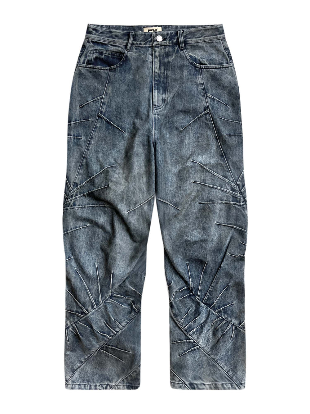 EVILKNIGHT(EK) Thorn Machete Vintage Washed Craft Jeans | Face 3 Face
