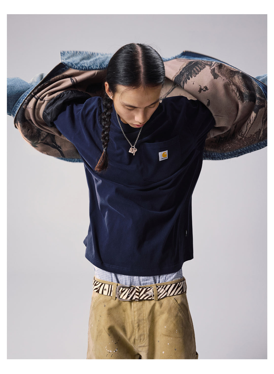 Remedy Washed Denim Zip Up Work Jacket | Face 3 Face