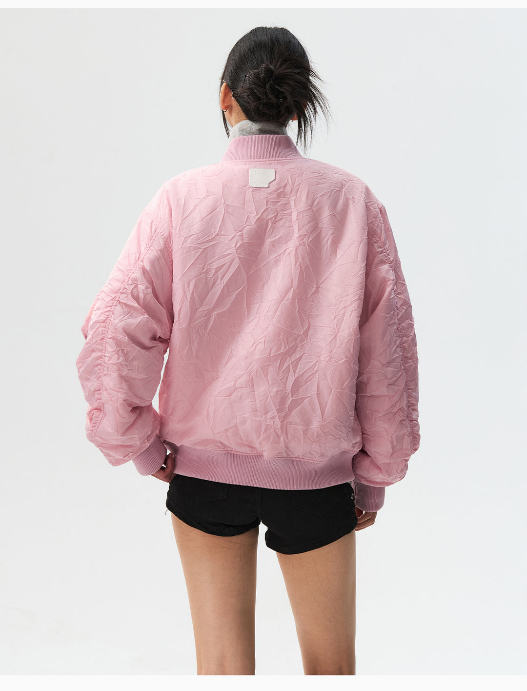 MEDM Crinkled Nylon MA-1 Bomber Jacket | Face 3 Face