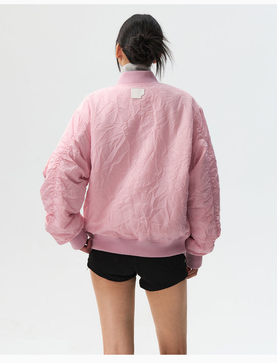 MEDM Crinkled Nylon MA-1 Bomber Jacket | Face 3 Face