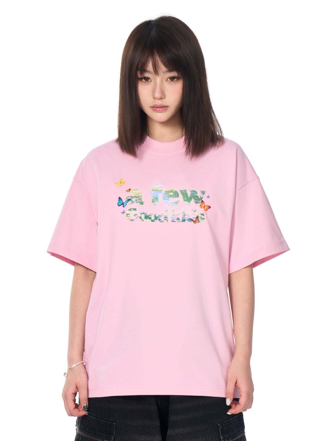 AFGK Floral Butterfly Logo Print Tee | Face 3 Face