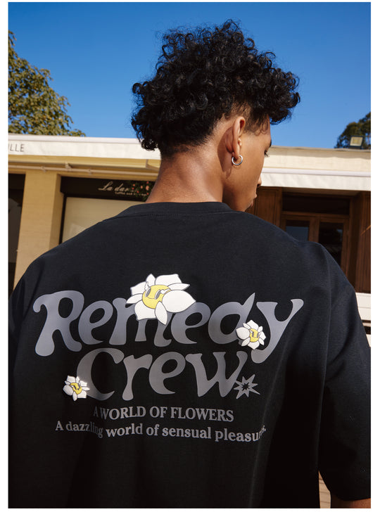 Remedy 3D Flower Logo Print Cool Touch Tee | Face 3 Face