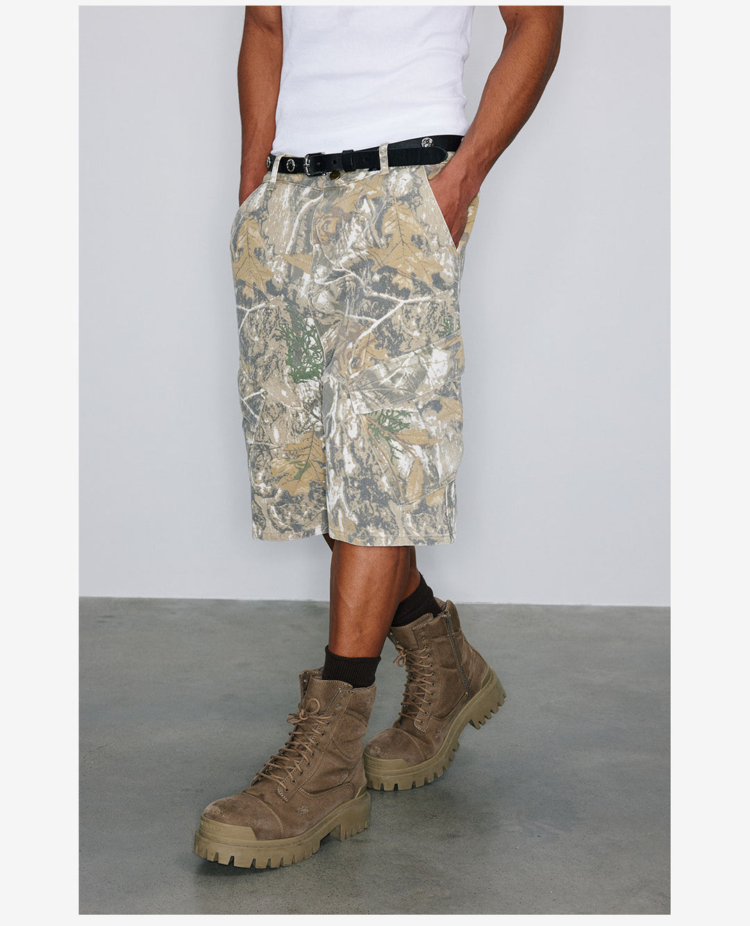 NOVACAM Tree Camouflage Work Baggy Shorts | Face 3 Face