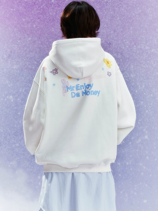 MEDM Graffiti Flower Print Hoodie | Face 3 Face