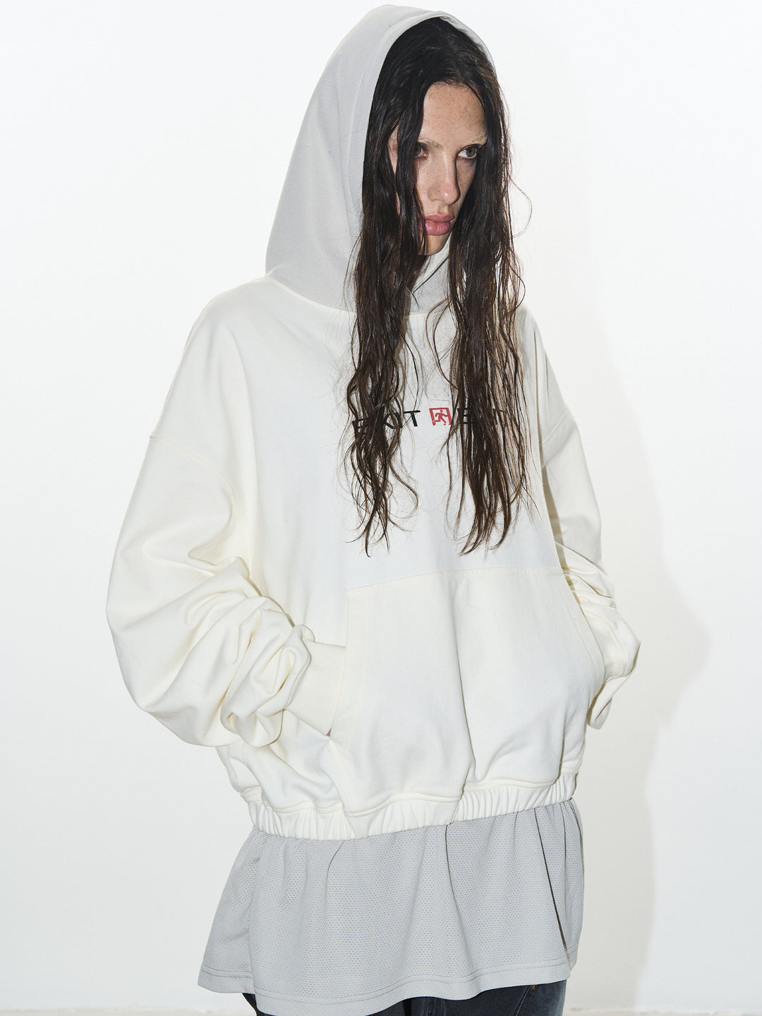 BLIND NO PLAN Layered Design Printed Hoodie | Face 3 Face