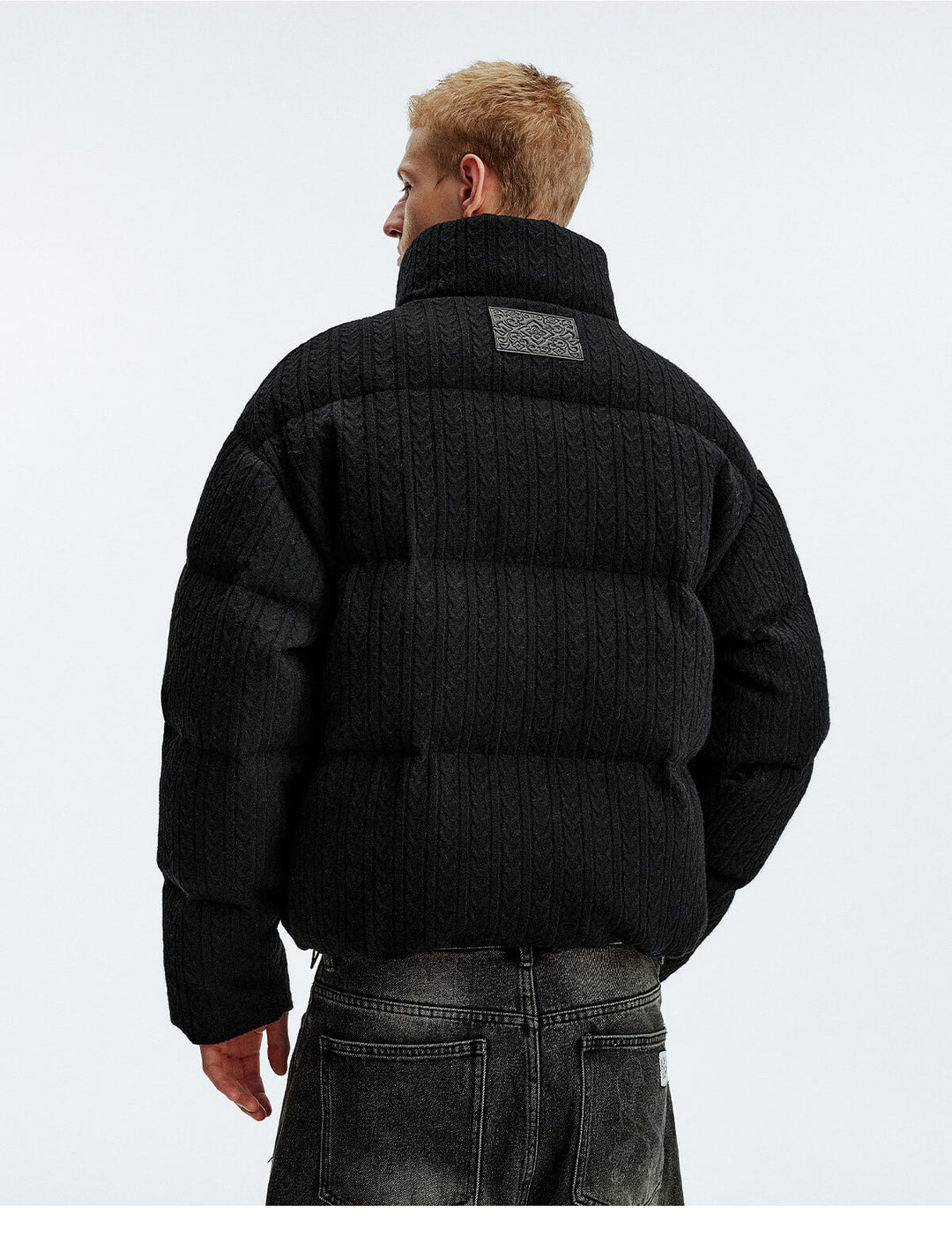 MEDM Cable Knit Down Jacket | Face 3 Face