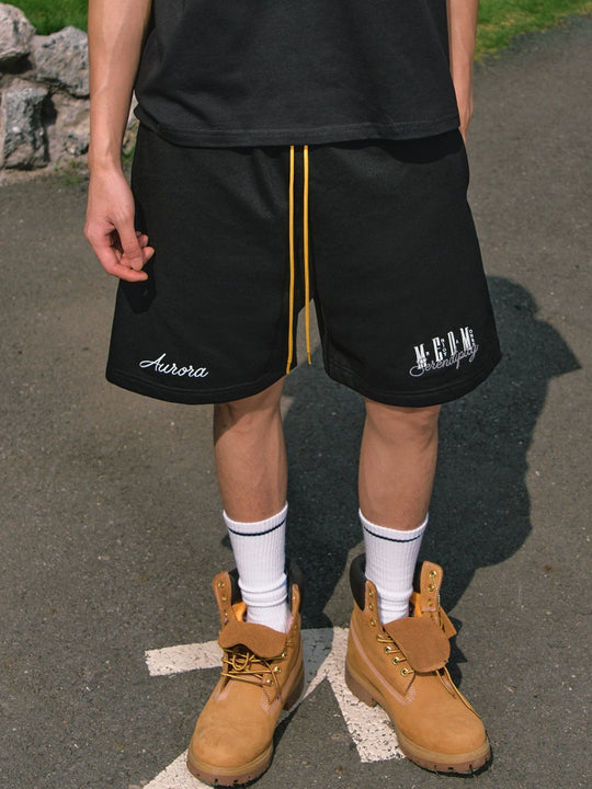 MEDM 3D Embroidered Sweat Shorts | Face 3 Face