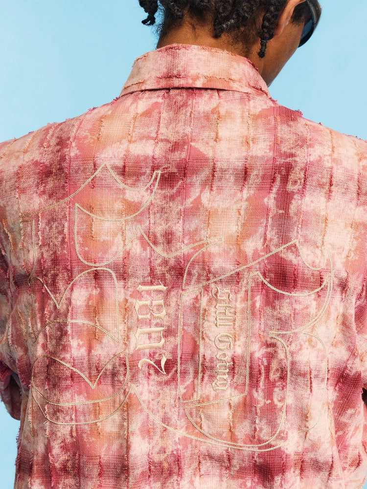 1807 Plaid Faded Long Sleeve Shirt | Face 3 Face