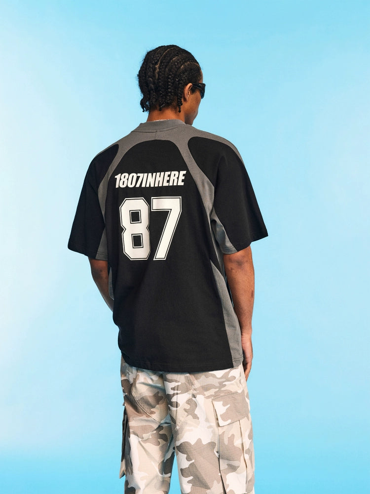 1807 Irregular Patchwork Sports Tee | Face 3 Face
