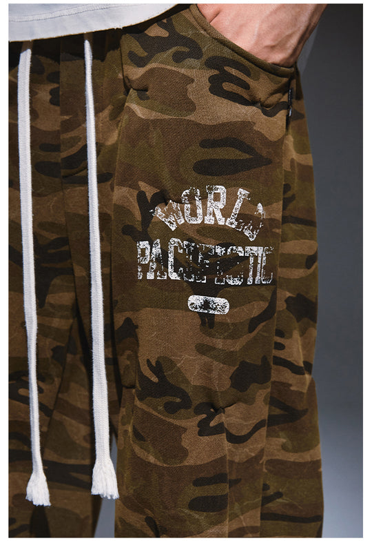 Remedy Aged Print Pinch Pleated Baggy Sweatpants | Face 3 Face