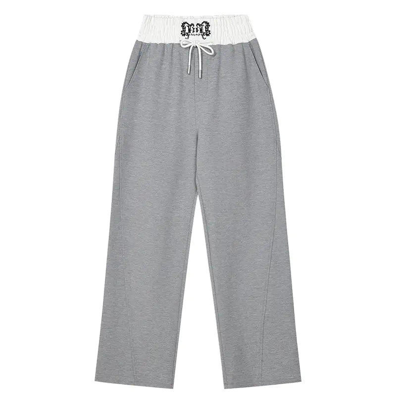 MEDM Color Block Waistband Sweatpants | Face 3 Face