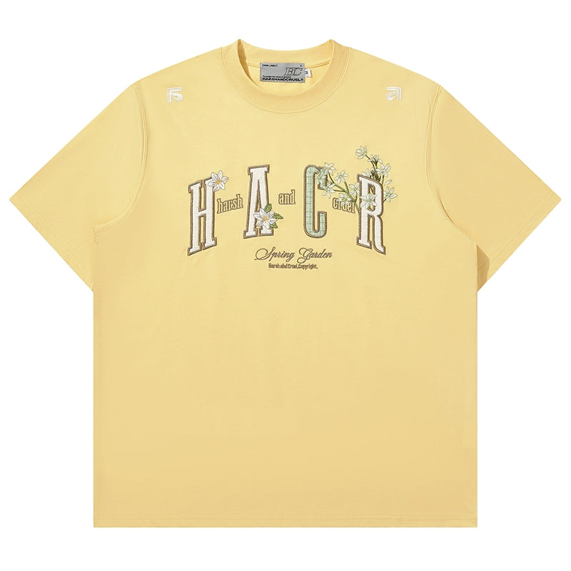 Harsh and Cruel HACR Floral Plaid 3D Embroidered Tee | Face 3 Face