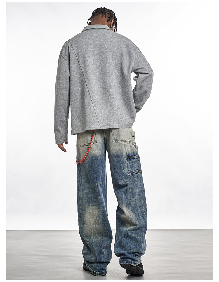 F3F Select Vintage Washed Blue Work Jeans | Face 3 Face