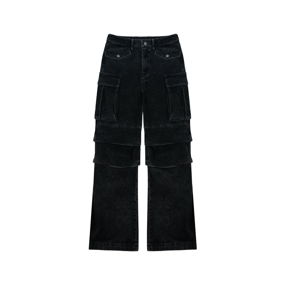 ANTIDOTE Heavy Wash Corduroy Multi Pocket Cargo Pants | Face 3 Face