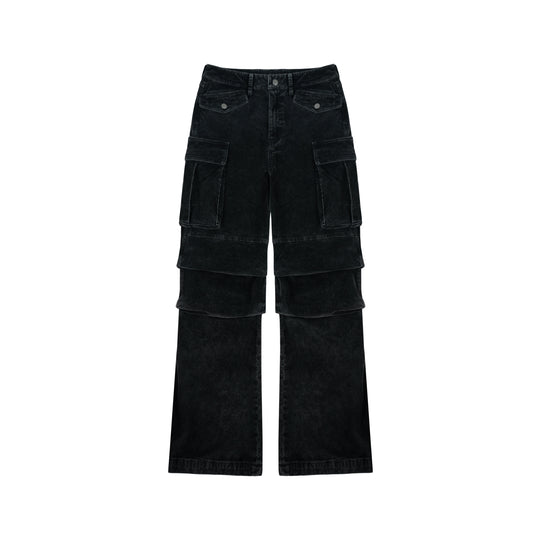 ANTIDOTE Heavy Wash Corduroy Multi Pocket Cargo Pants | Face 3 Face