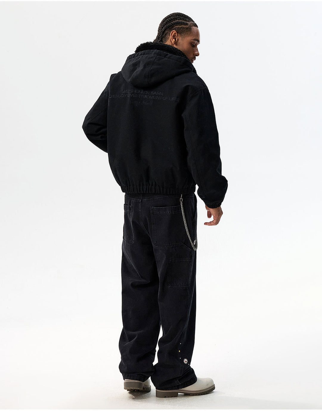 MEDM Sherpa Fleece Quilted Work Jacket | Face 3 Face