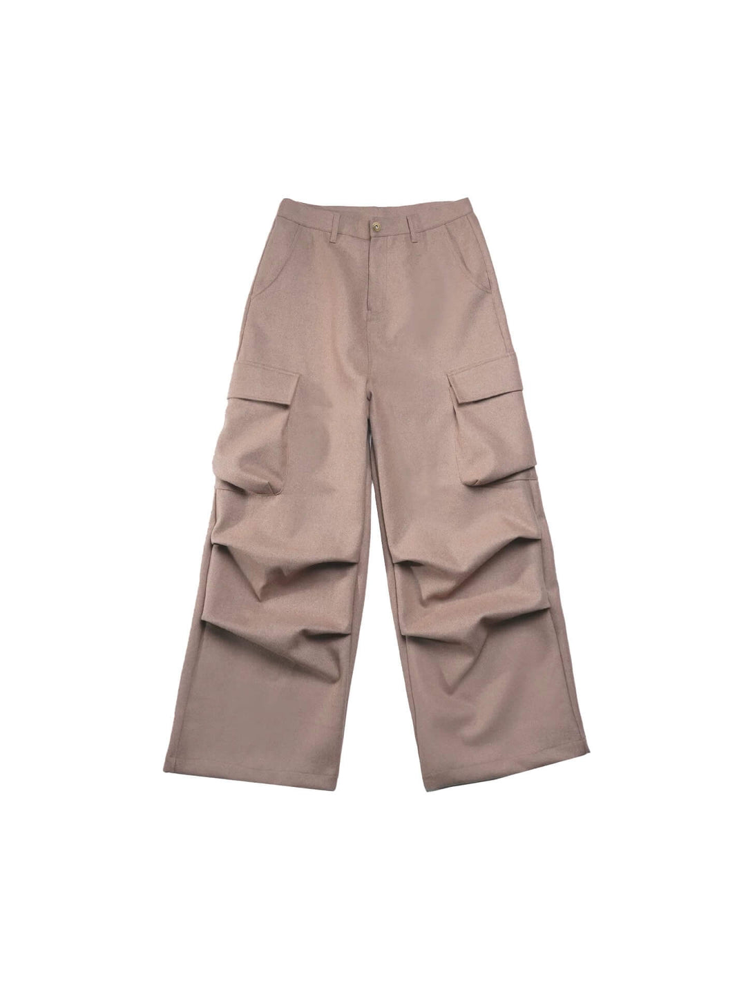 LIBERAFIT Wool Blend 3D Flap Pocket Baggy Cargo Pants | Face 3 Face