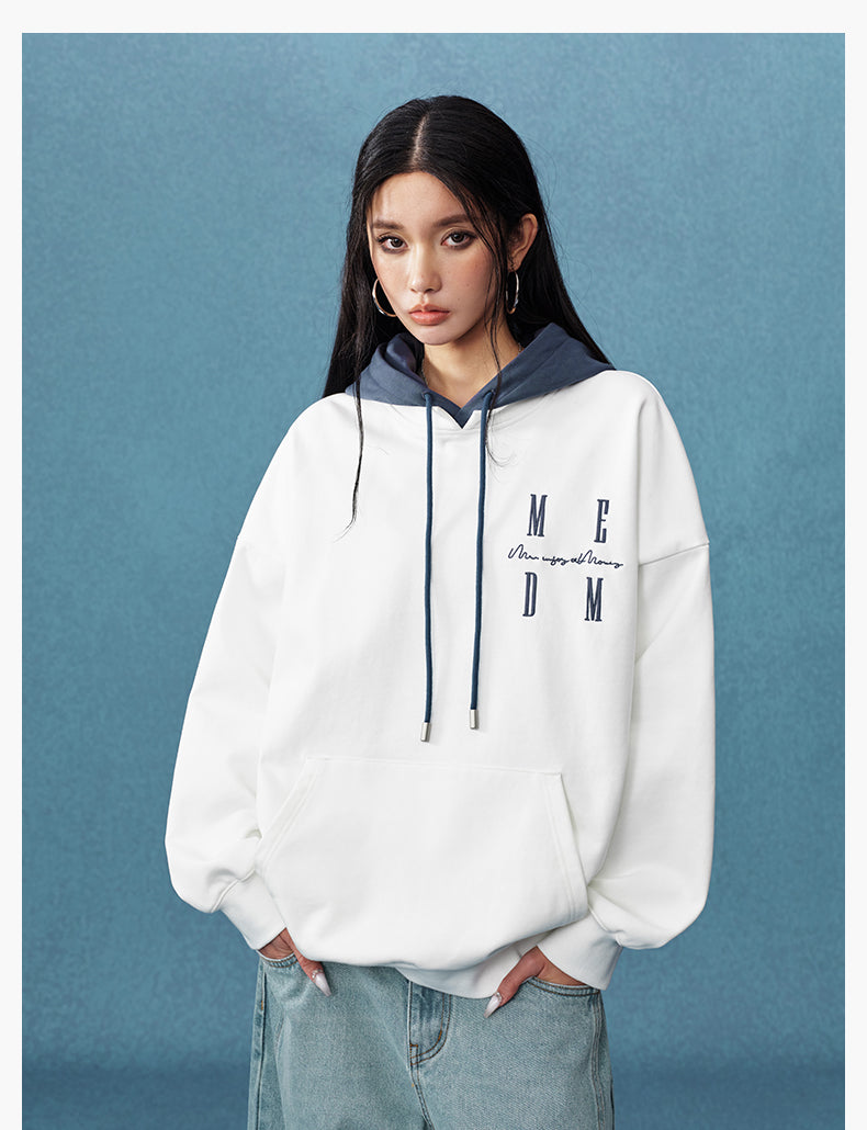 MEDM Layered Look Color Block Hoodie | Face 3 Face