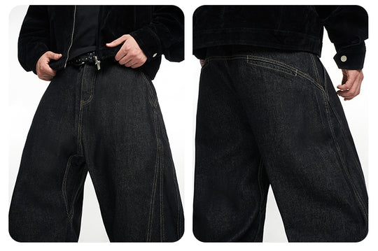 F3F Select Stitch Design Baggy Jeans | Face 3 Face