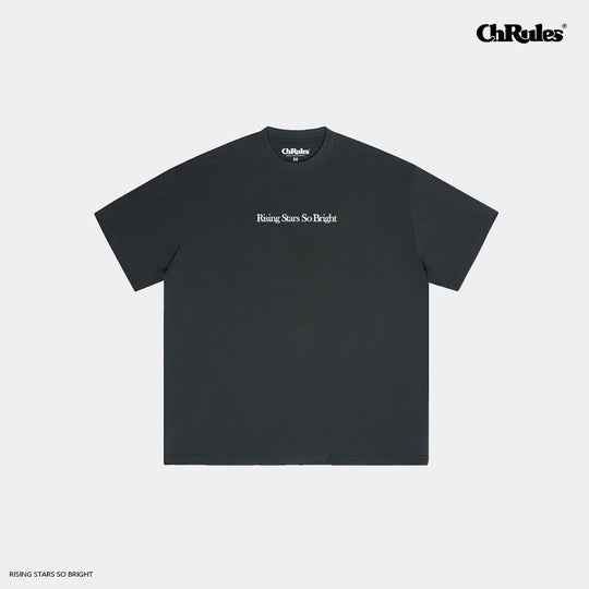 Cashrules / CHRULES Basic Letter Daily Slogan Logo Tee | Face 3 Face