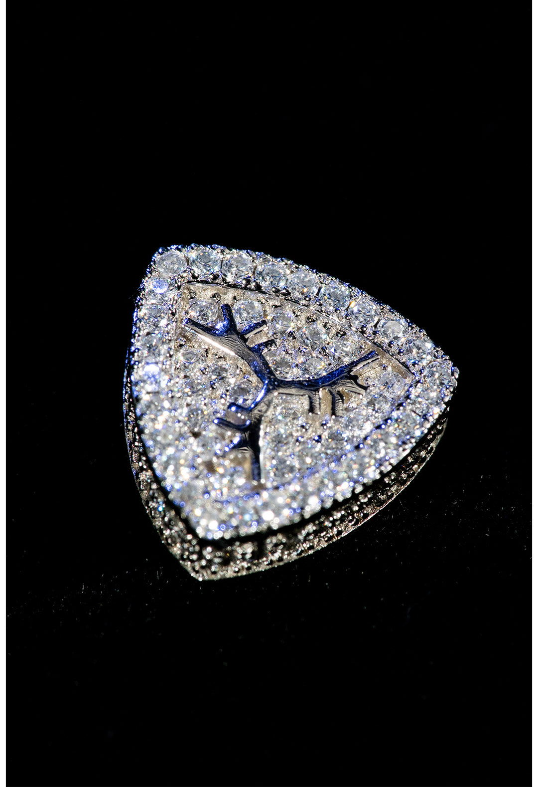 TGFCLUB Logo Moissanite Sterling Silver Earrings | Face 3 Face