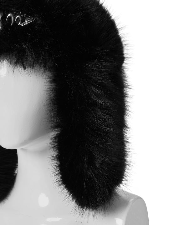 KARMANISTIC Metal Logo Fur Earflap Beanie | Face 3 Face