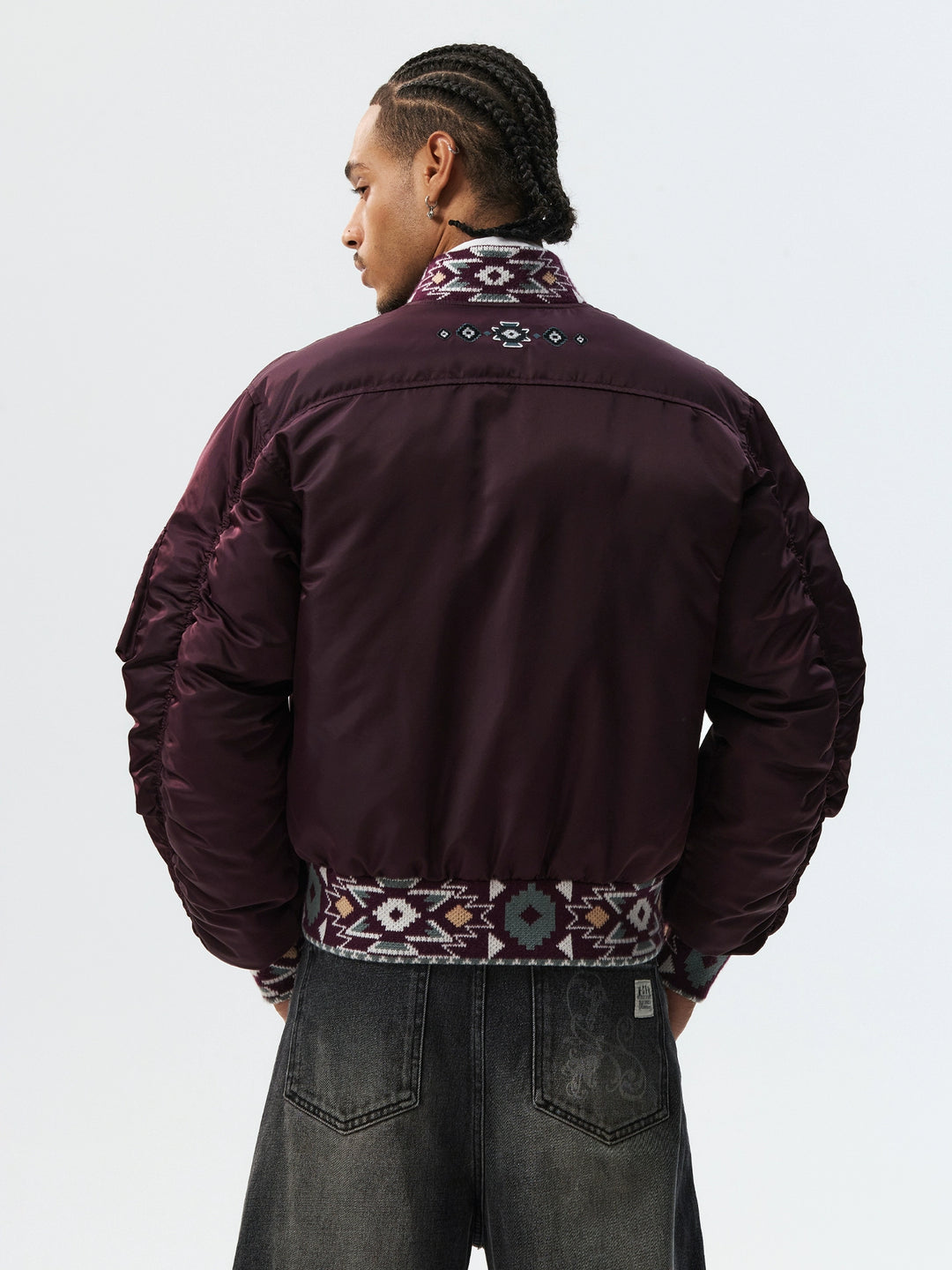 MEDM Ethnic Trim MA-1 Bomber Jacket | Face 3 Face