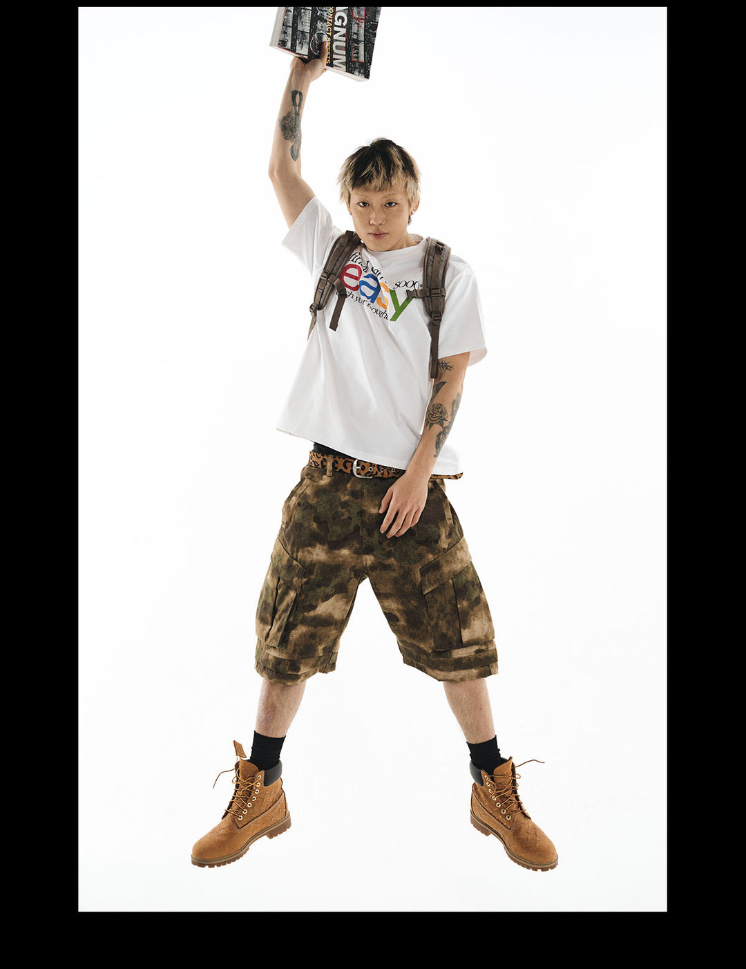 NOVACAM Camouflage Multi-Pocket Baggy Cargo Shorts | Face 3 Face