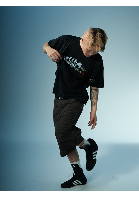 EVILKNIGHT(EK) Devil's Evolution Basic Letter Printed Tee | Face 3 Face