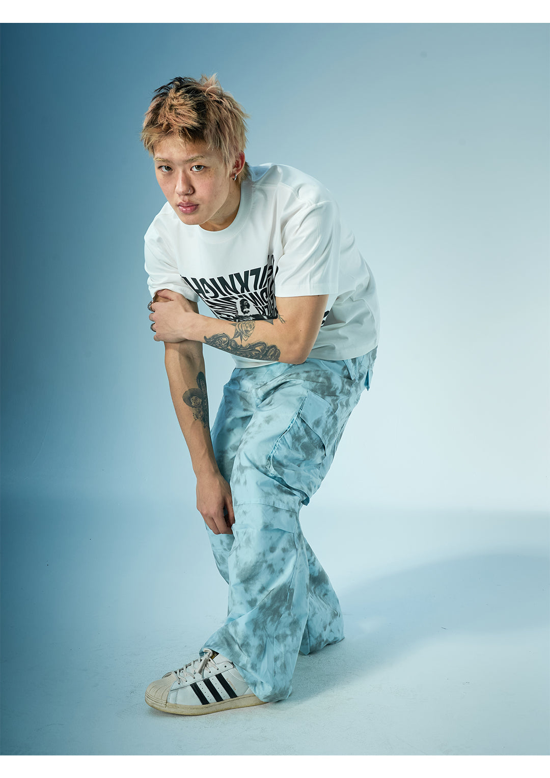 EVILKNIGHT(EK) Tie-Dye 3D Pocket Work Cargo Pants | Face 3 Face