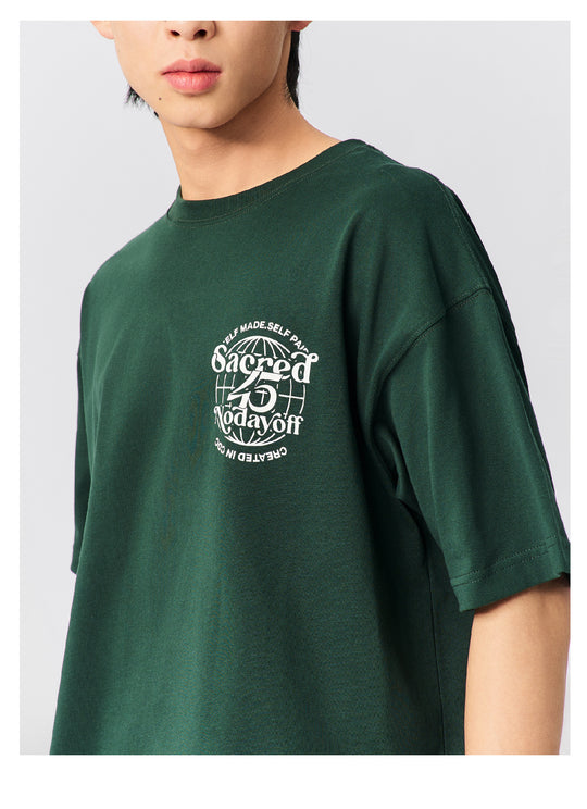 S45 New Earth Logo Printed Tee | Face 3 Face