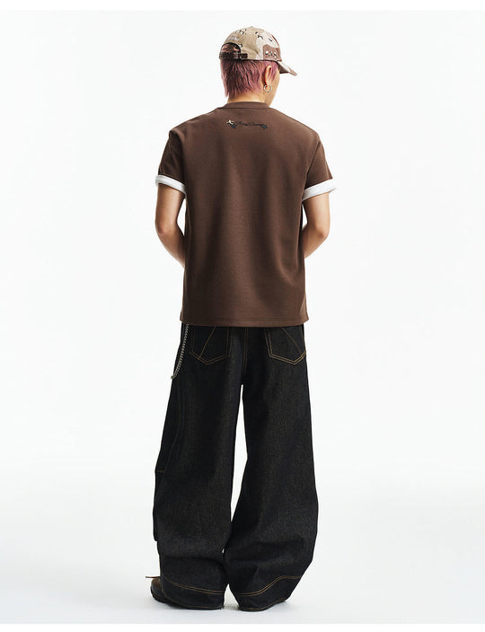 MEDM Small Leopard Logo Patch Long Sleeve Tee | Face 3 Face
