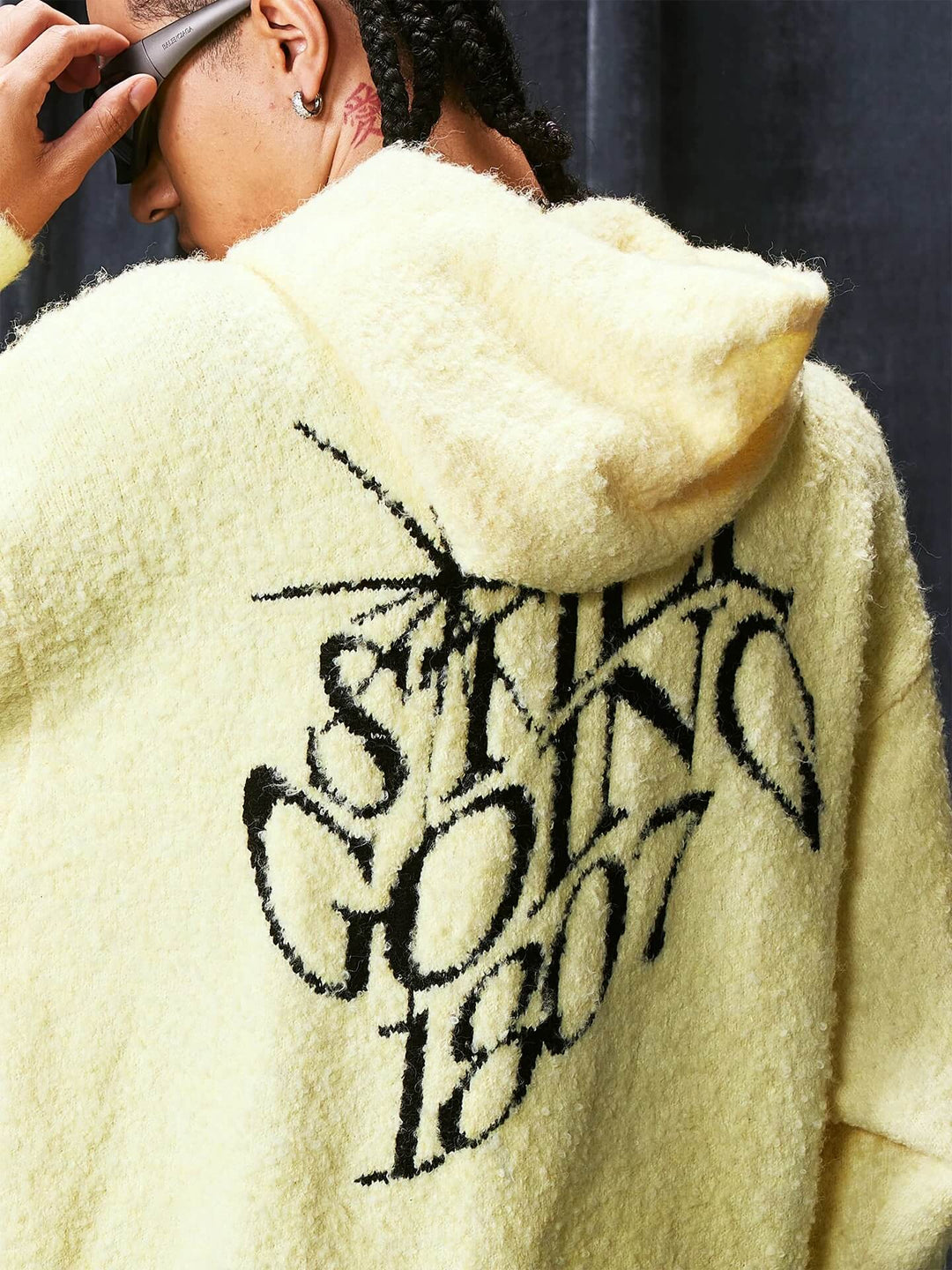 1807 STILLGOING Jacquard Knit Zip Up Hoodie | Face 3 Face