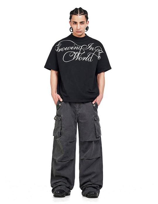 F3F Select Large Calligraphy Print Tee | Face 3 Face