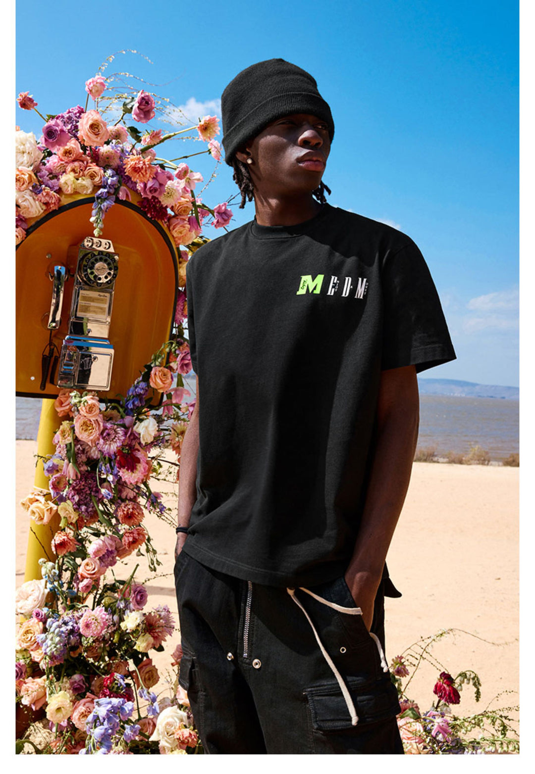 MEDM Colorblock Logo Print Tee | Face 3 Face