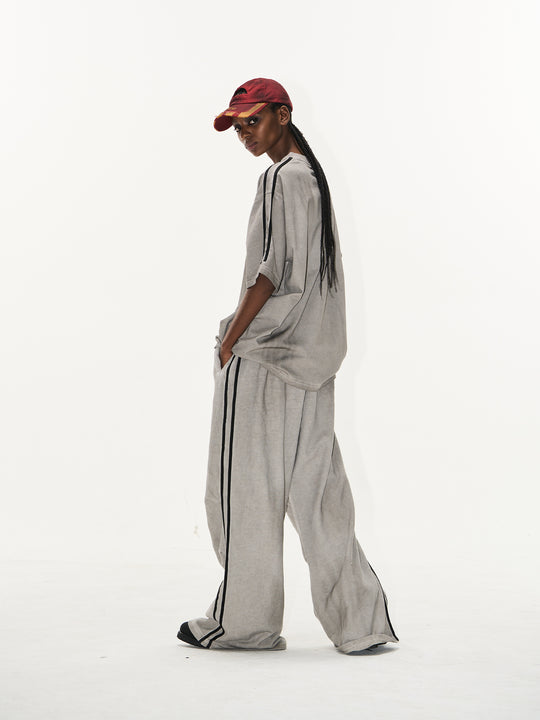 BLIND NO PLAN Distressed Washed Sports Badge Tee | Face 3 Face