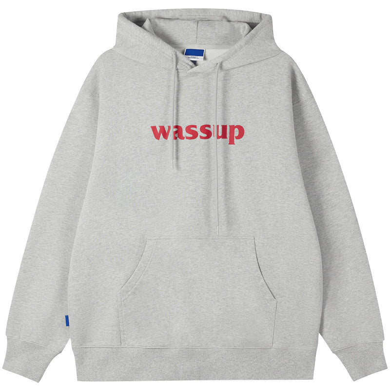 Wassup House Basic Logo Print Hoodie