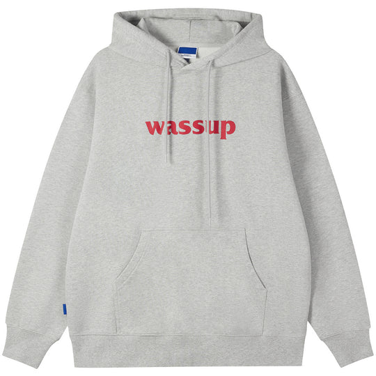 Wassup House Basic Logo Print Hoodie