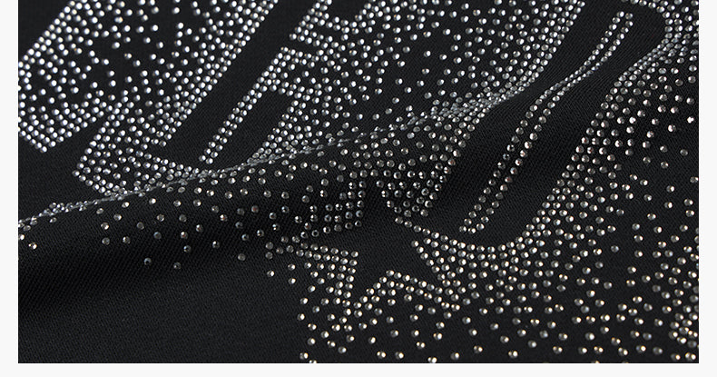 MEDM Rhinestone Star & Logo Hoodie | Face 3 Face